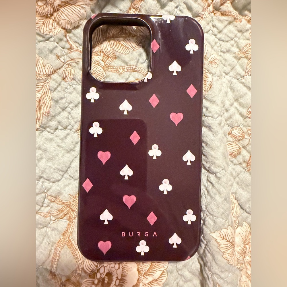 Burga iPhone 14 Pro Max Phone Case Alice in Wonderland Card Suits